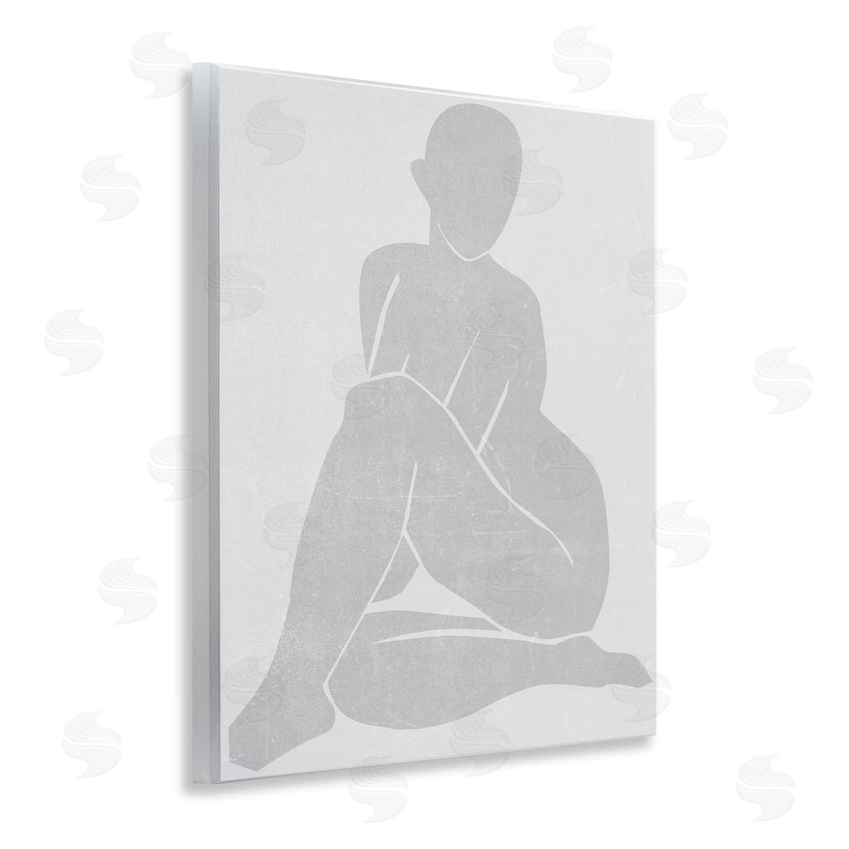 Melissa Wang Subtle Veiled Silhouette Canvas Wall Art Print