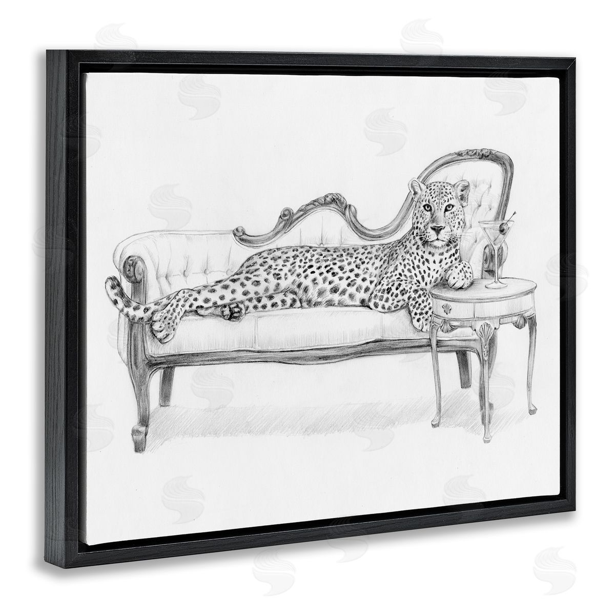 Victoria Barnes Lounging Beast Cheetah Canvas Wall Art Print