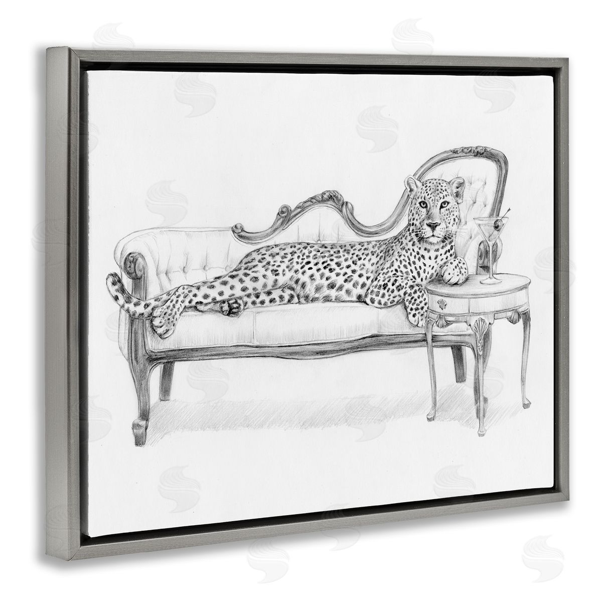 Victoria Barnes Lounging Beast Cheetah Canvas Wall Art Print