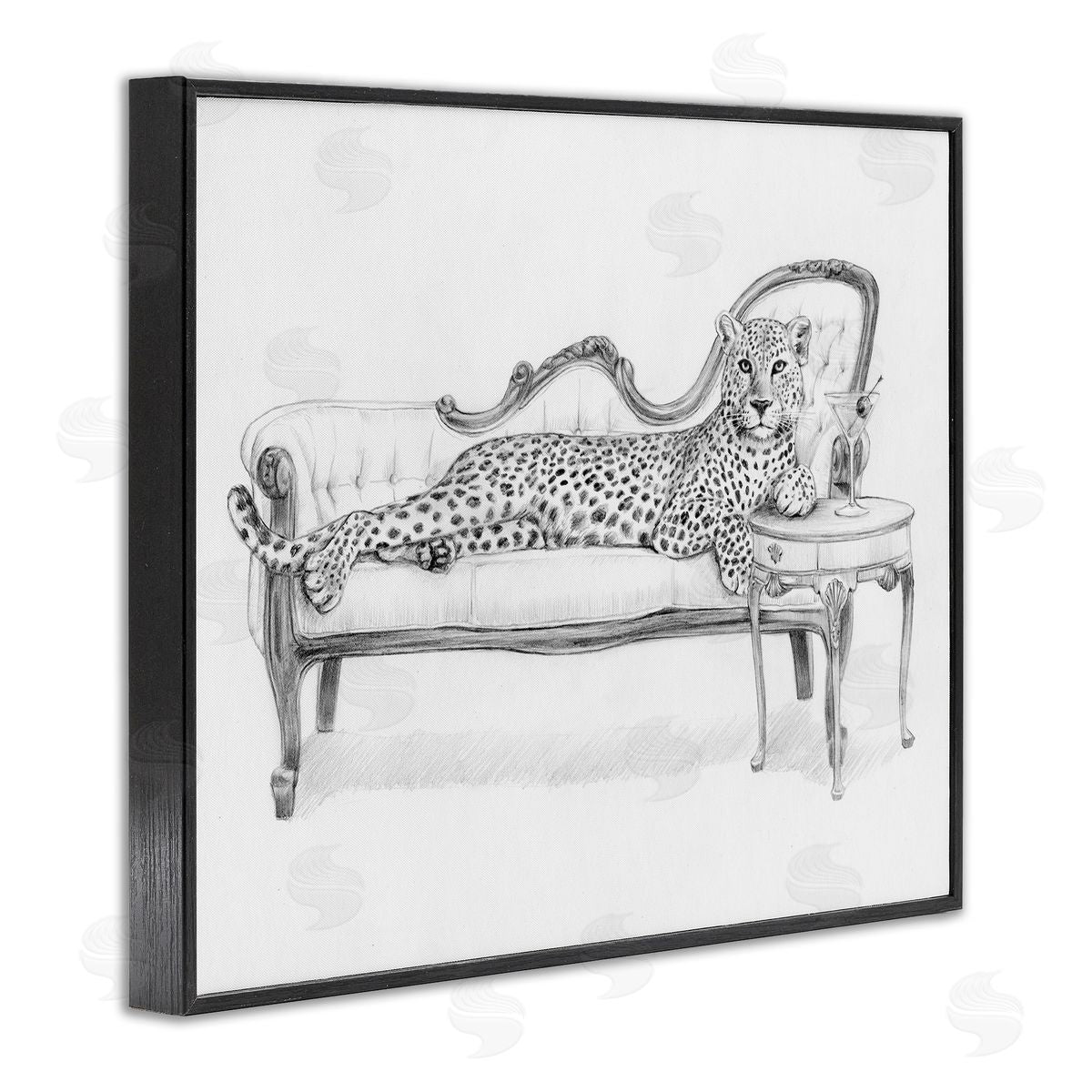 Victoria Barnes Lounging Beast Cheetah Canvas Wall Art Print