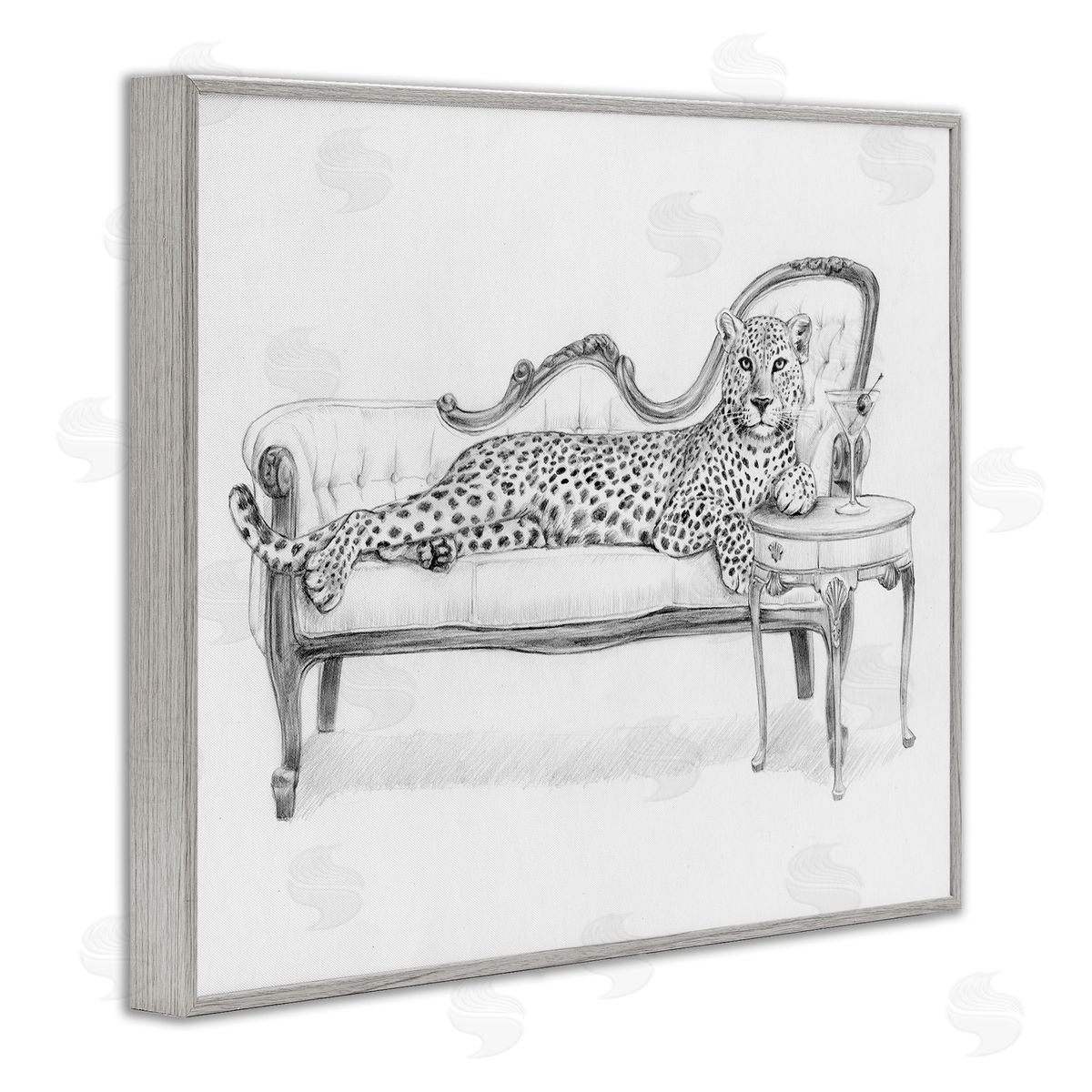 Victoria Barnes Lounging Beast Cheetah Canvas Wall Art Print