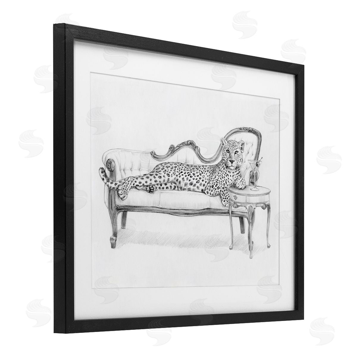 Victoria Barnes Lounging Beast Cheetah Canvas Wall Art Print