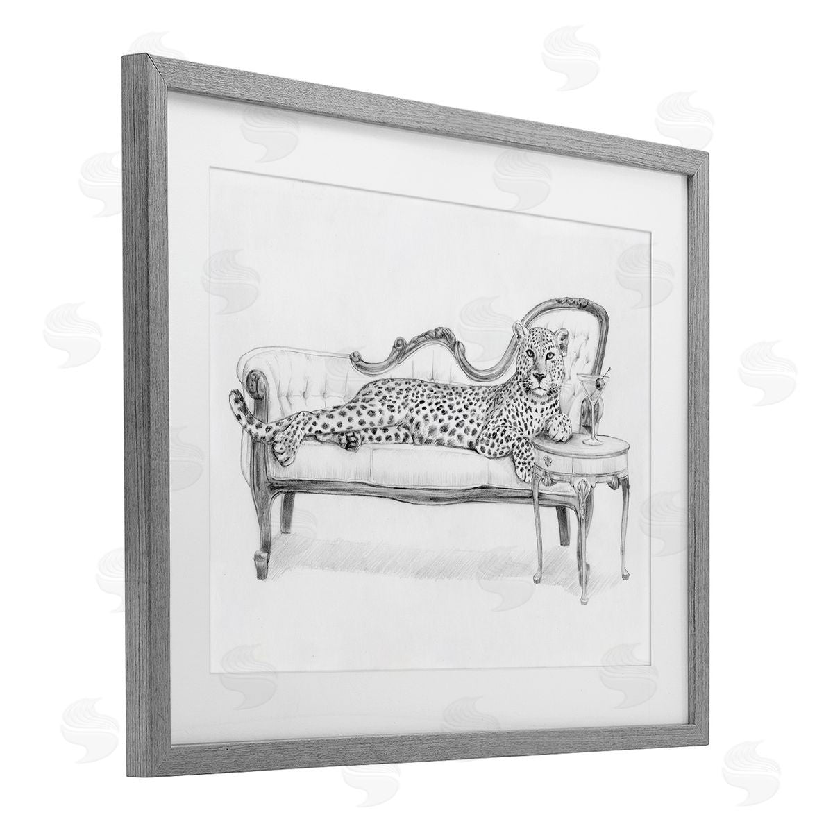 Victoria Barnes Lounging Beast Cheetah Canvas Wall Art Print