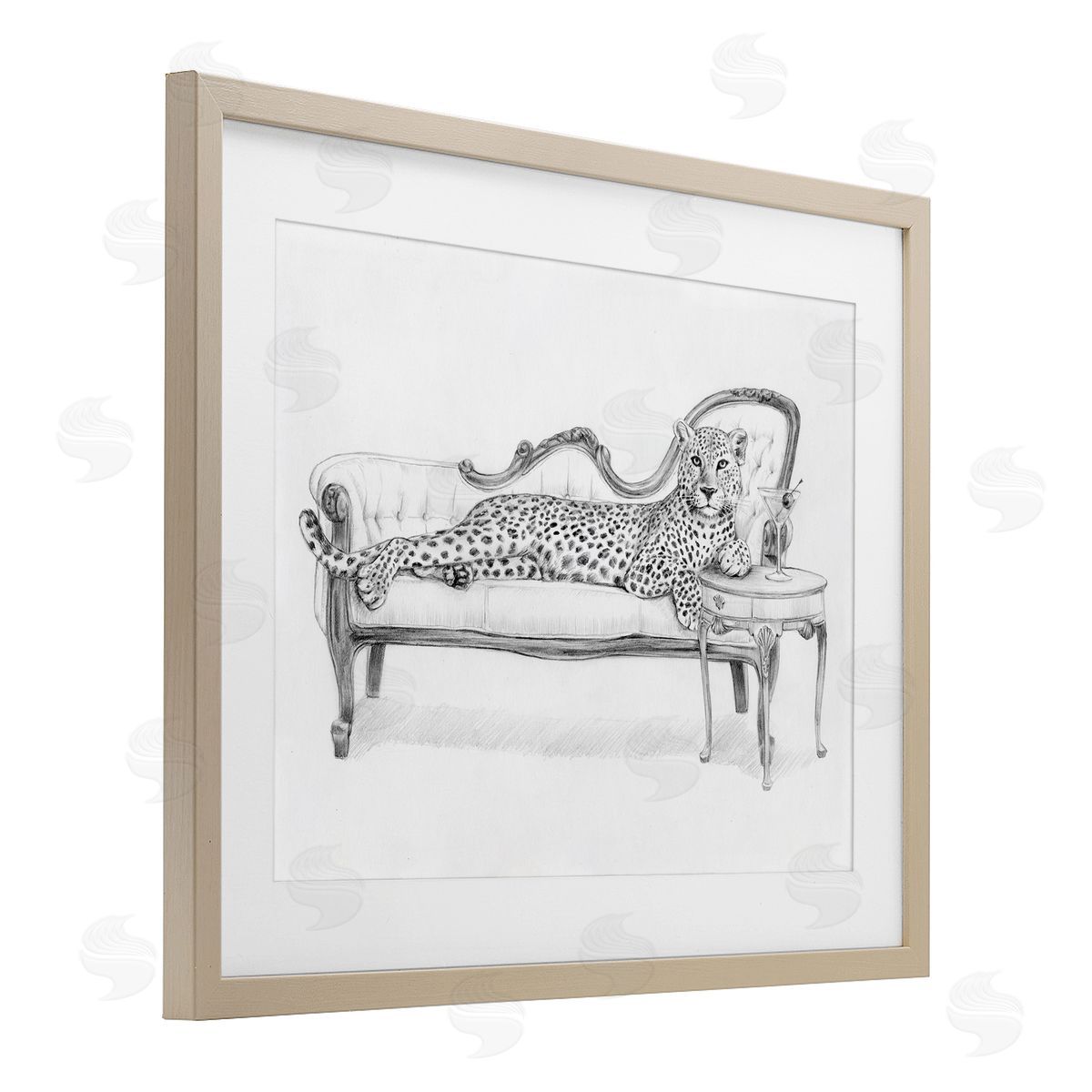 Victoria Barnes Lounging Beast Cheetah Canvas Wall Art Print