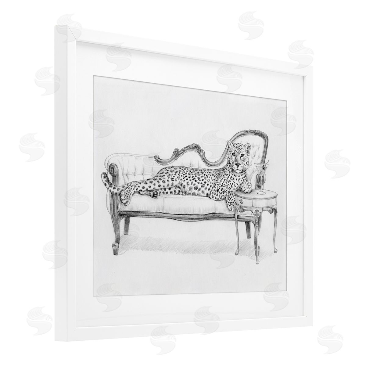 Victoria Barnes Lounging Beast Cheetah Canvas Wall Art Print