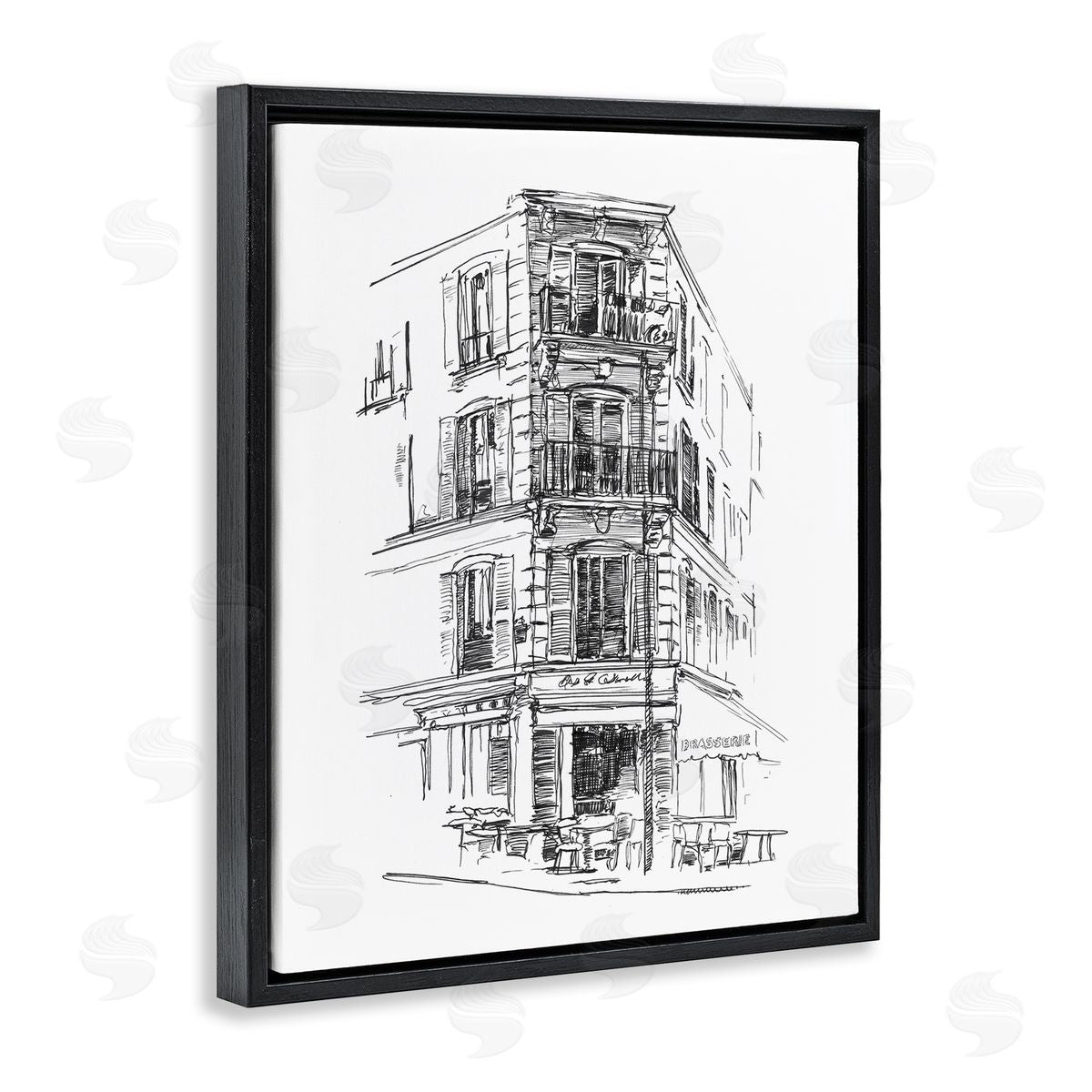 Ethan Harper Parisian Boulevard Study Canvas Wall Art Print