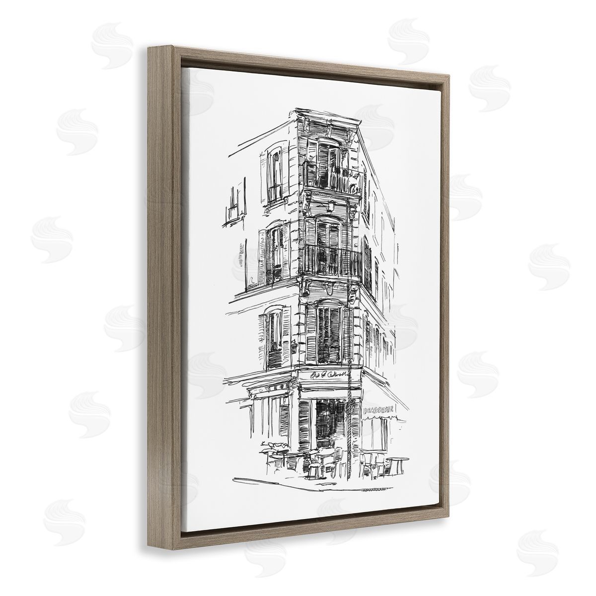Ethan Harper Parisian Boulevard Study Canvas Wall Art Print