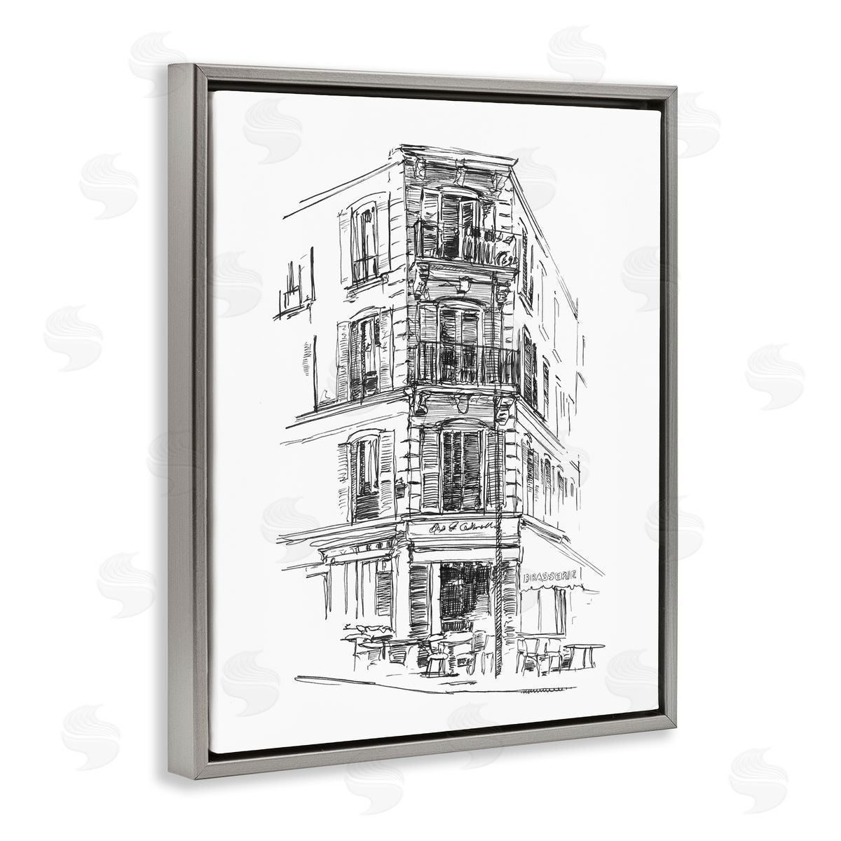Ethan Harper Parisian Boulevard Study Canvas Wall Art Print