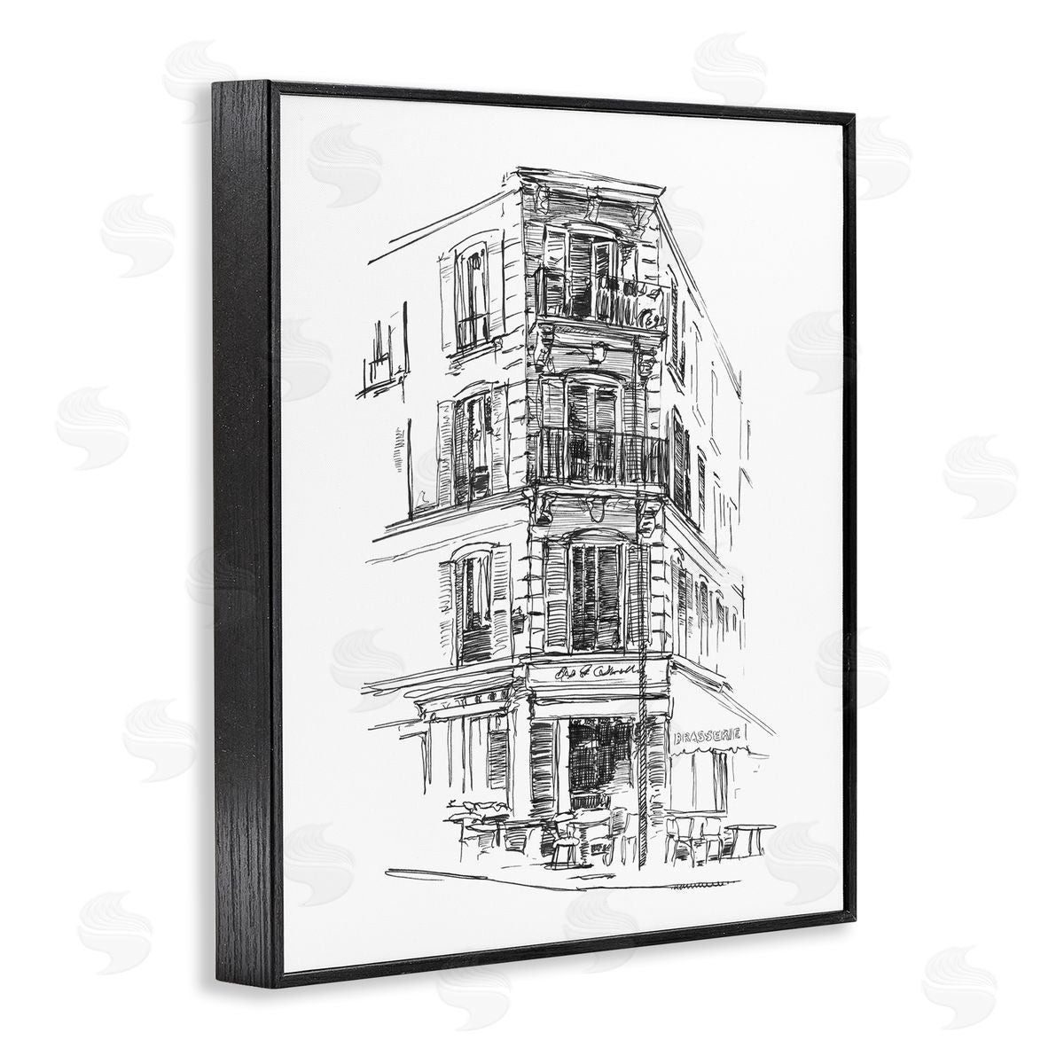 Ethan Harper Parisian Boulevard Study Canvas Wall Art Print