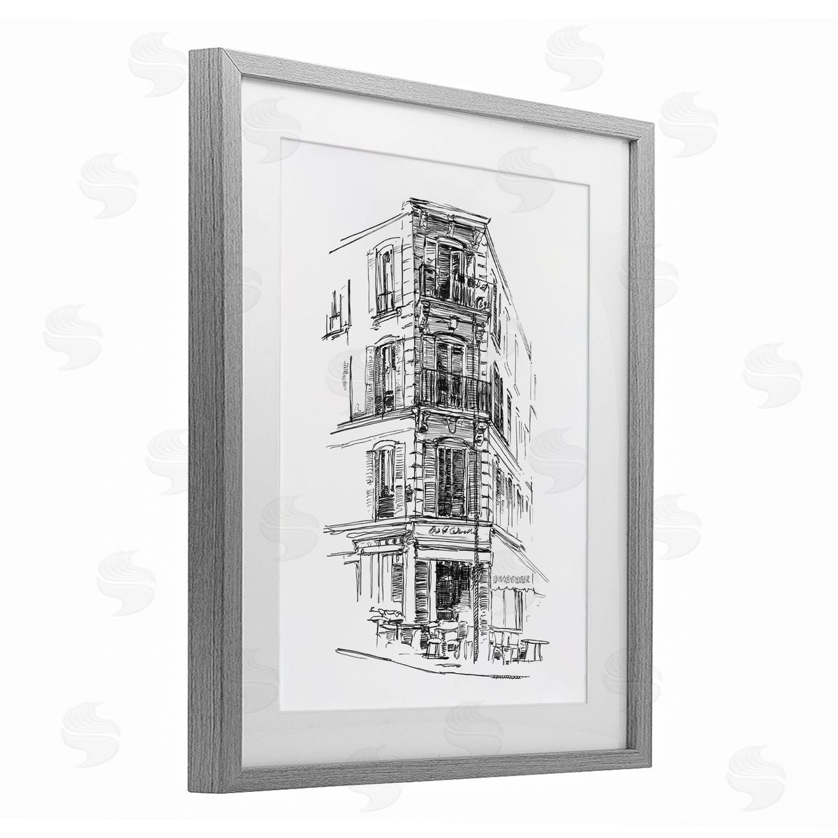 Ethan Harper Parisian Boulevard Study Canvas Wall Art Print