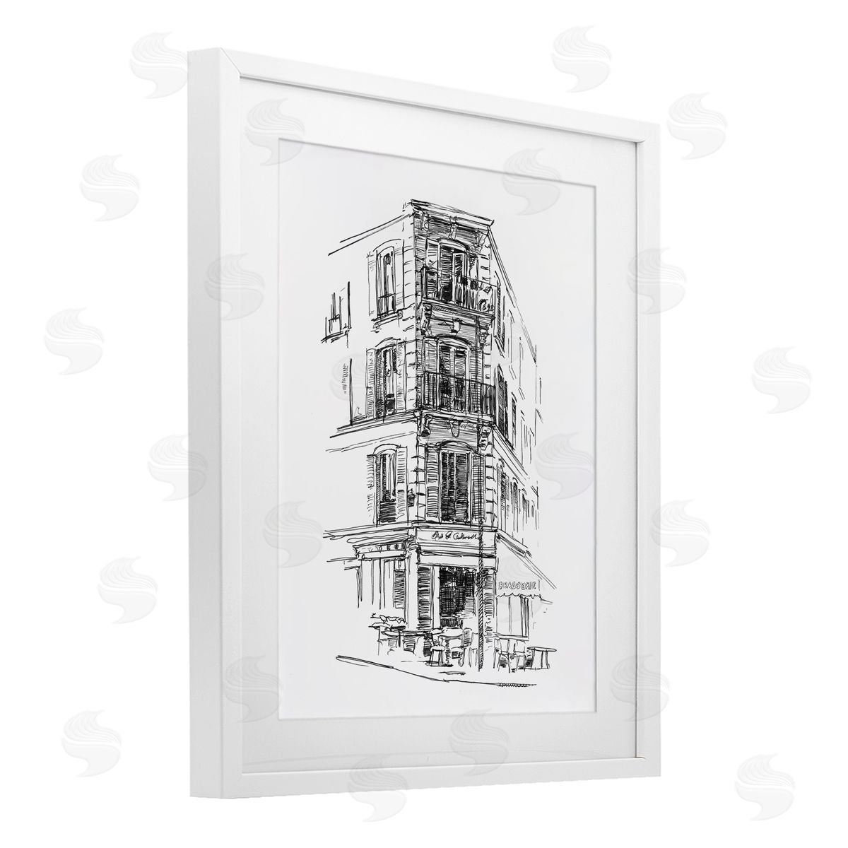 Ethan Harper Parisian Boulevard Study Canvas Wall Art Print