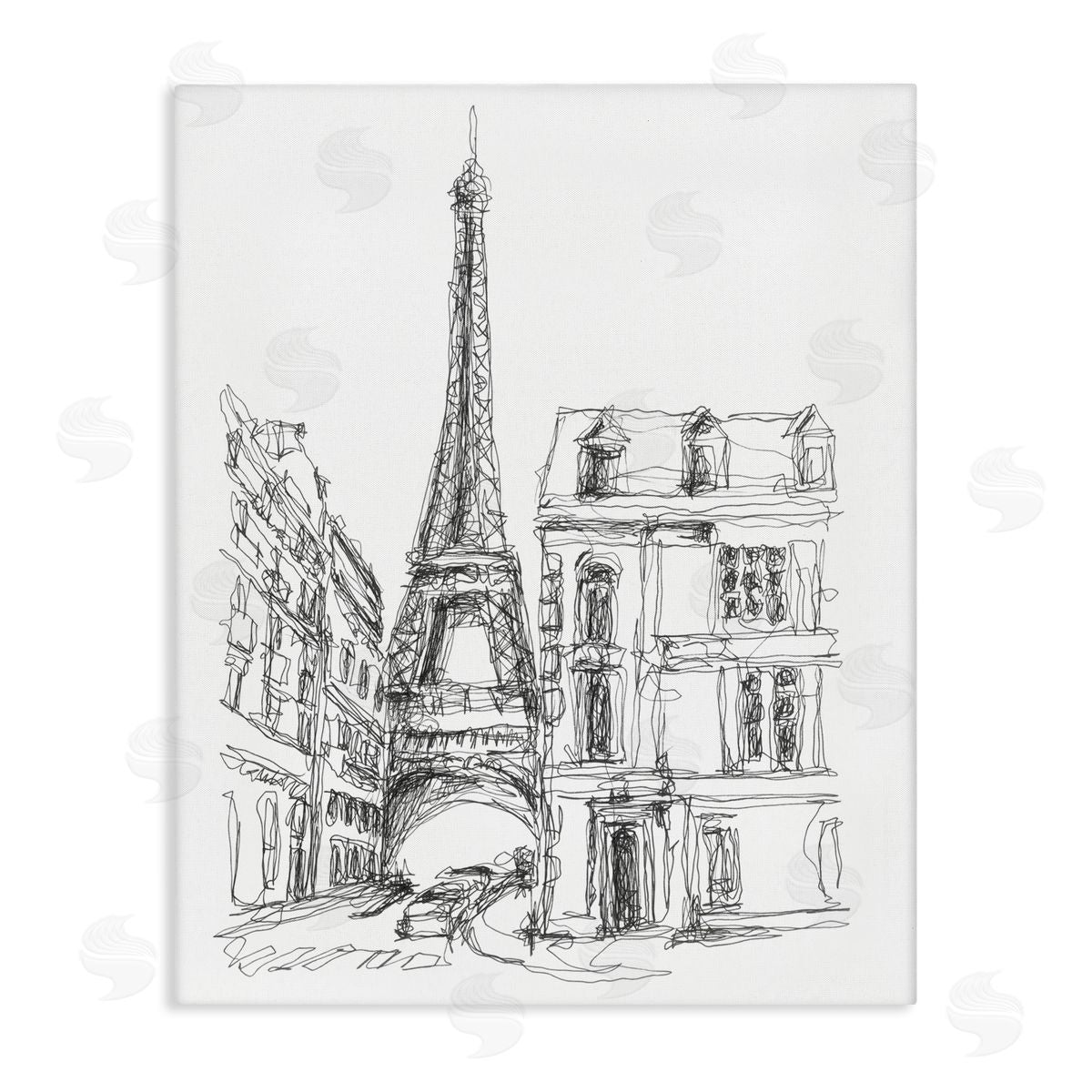 Ethan Harper Parisian Architecture Study Canvas Wall Art Print