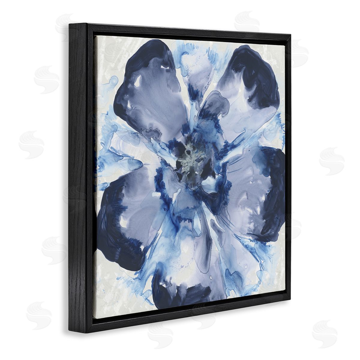 June Erica Vess Blue Glass Bloom Canvas Wall Art Print