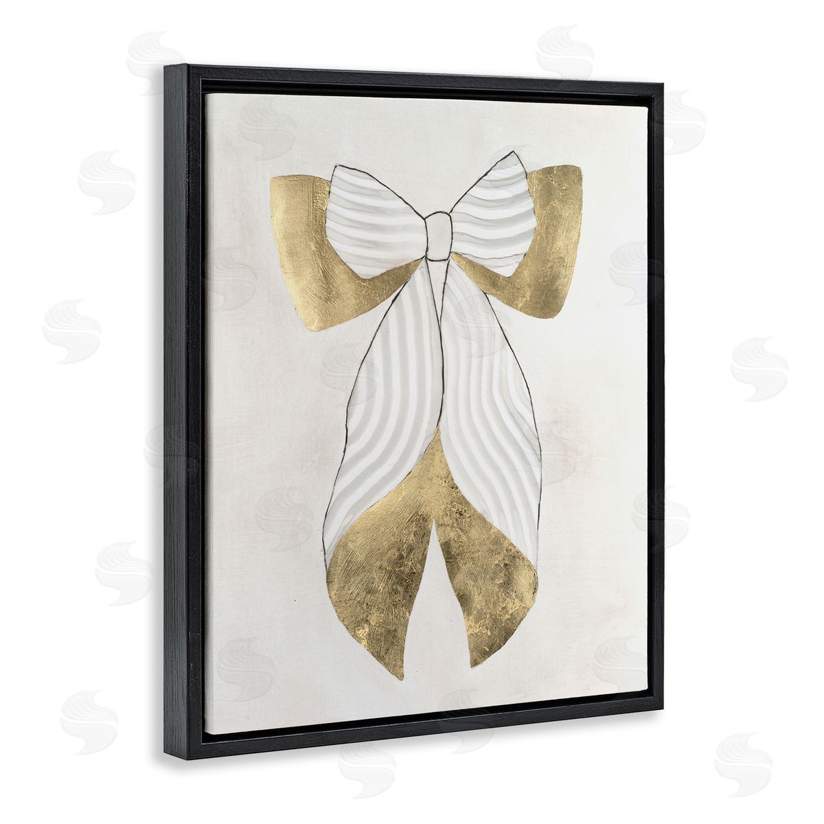 Vanna Lam Neutral Artful Bow Canvas Wall Art Print