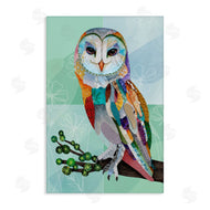 Lisa Morales | Barn Owl with Boho Pattern