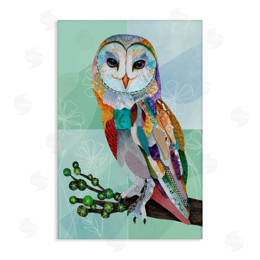 Lisa Morales | Barn Owl with Boho Pattern