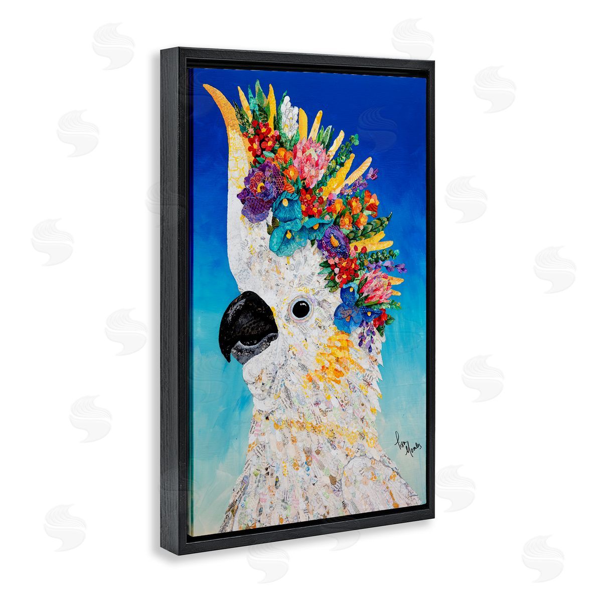 Lisa Morales Sulphur Crested Cockatoo Canvas Wall Art Print