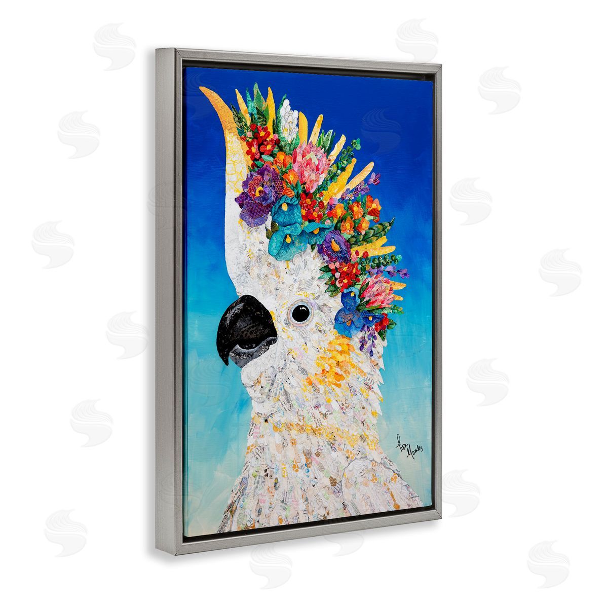 Lisa Morales Sulphur Crested Cockatoo Canvas Wall Art Print