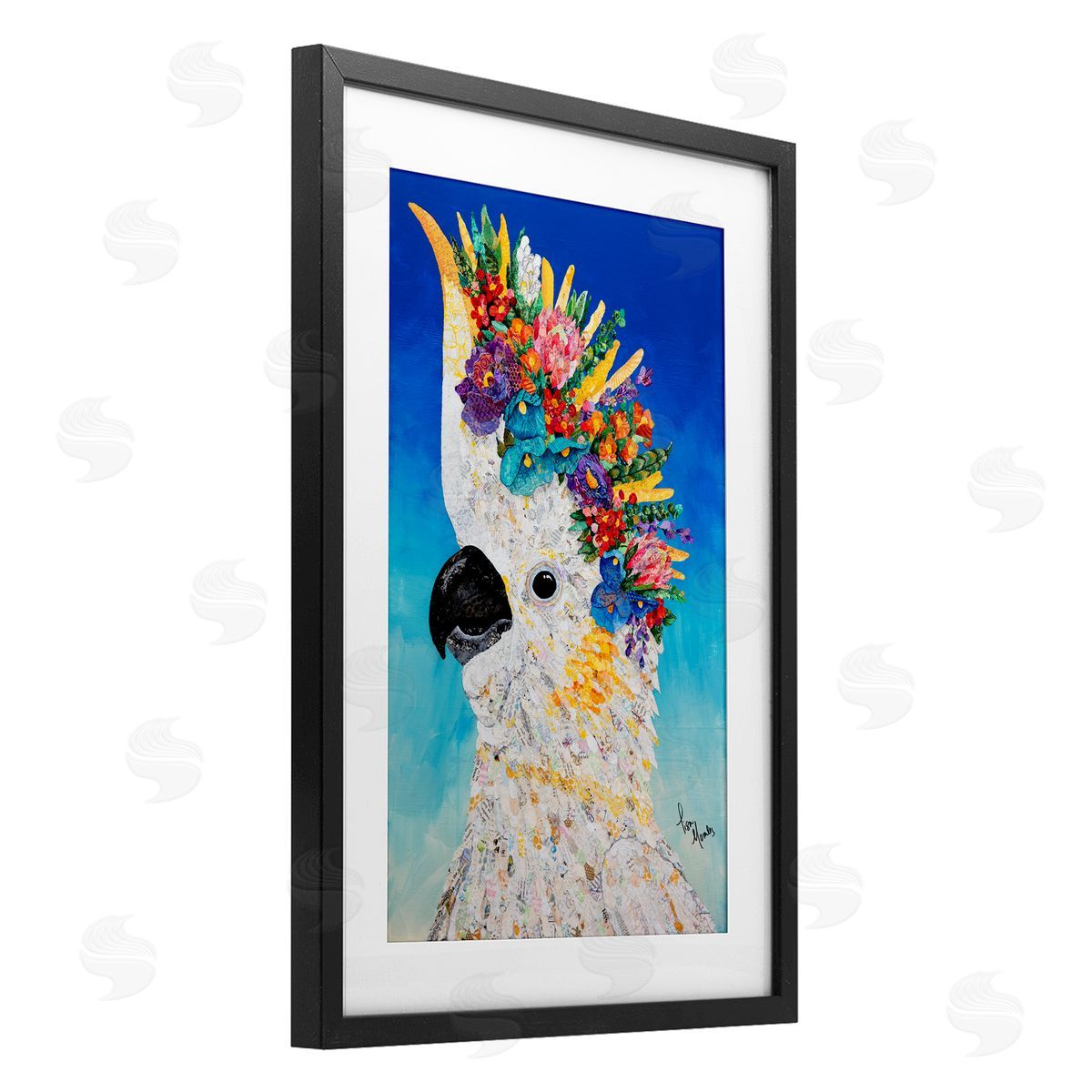 Lisa Morales Sulphur Crested Cockatoo Canvas Wall Art Print