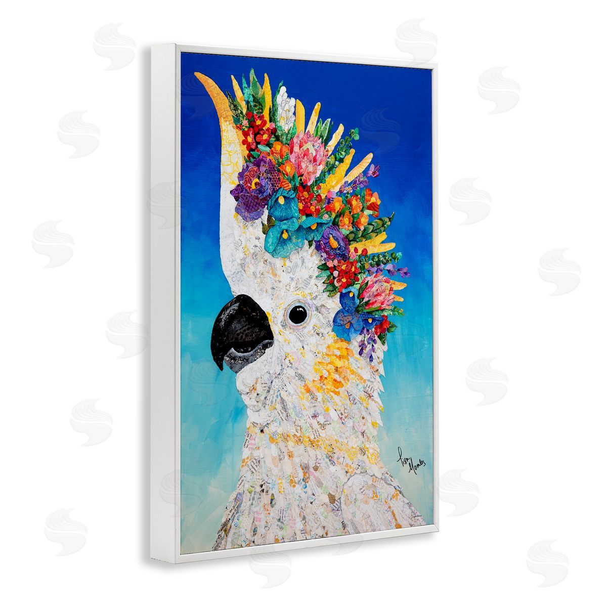 Lisa Morales Sulphur Crested Cockatoo Canvas Wall Art Print
