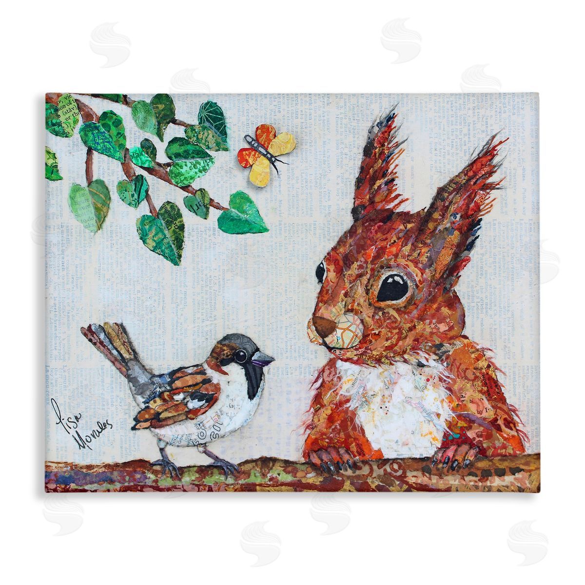 Lisa Morales Conversations with Sparrows Canvas Wall Art Print