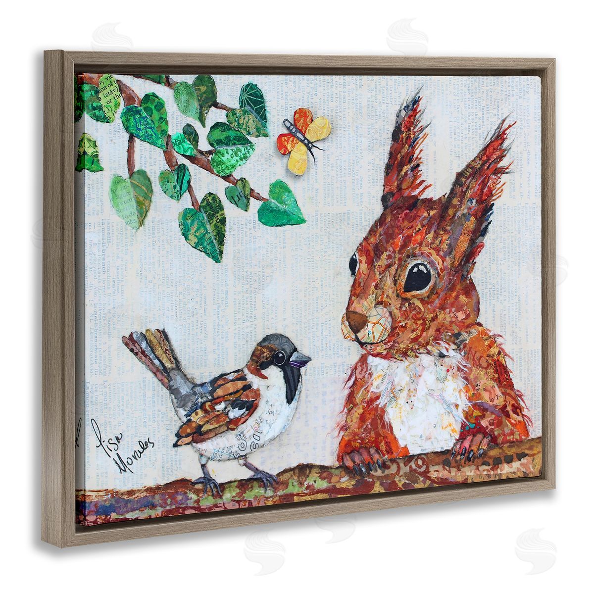 Lisa Morales Conversations with Sparrows Canvas Wall Art Print