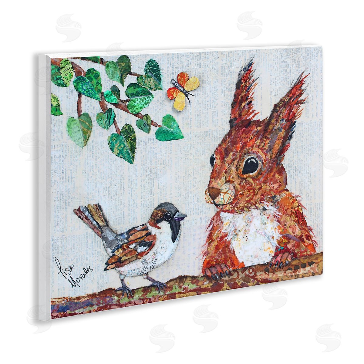 Lisa Morales Conversations with Sparrows Canvas Wall Art Print