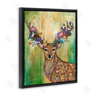 Lisa Morales | Red Deer Collaged Pattern