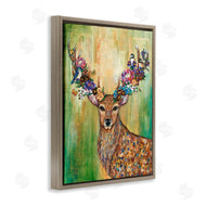 Lisa Morales | Red Deer Collaged Pattern