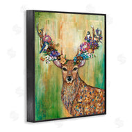 Lisa Morales | Red Deer Collaged Pattern