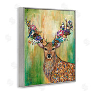 Lisa Morales | Red Deer Collaged Pattern