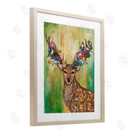 Lisa Morales | Red Deer Collaged Pattern