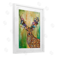Lisa Morales | Red Deer Collaged Pattern