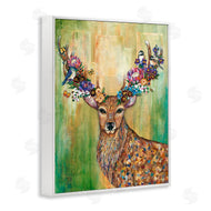 Lisa Morales | Red Deer Collaged Pattern