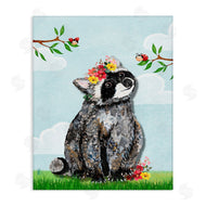 Lisa Morales | Baby Raccoon and Lady Bugs
