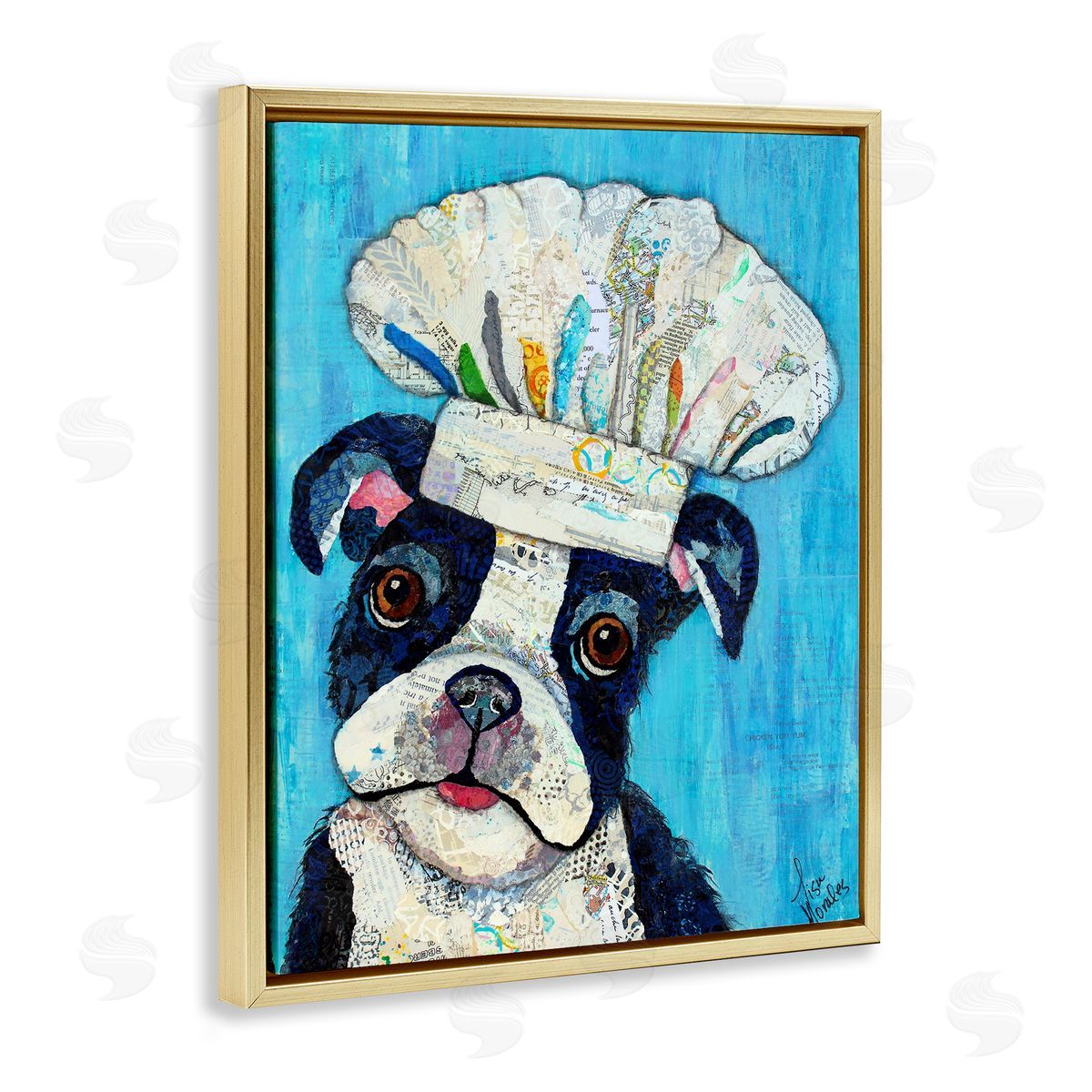 Lisa Morales Mix A Lot Chef Dog Canvas Wall Art Print