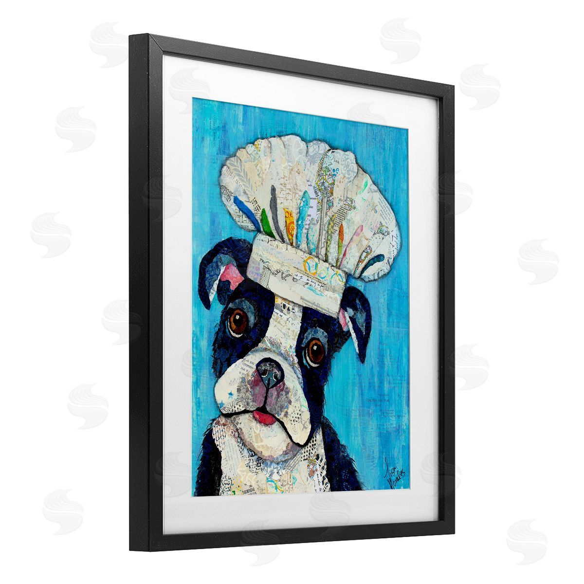 Lisa Morales Mix A Lot Chef Dog Canvas Wall Art Print