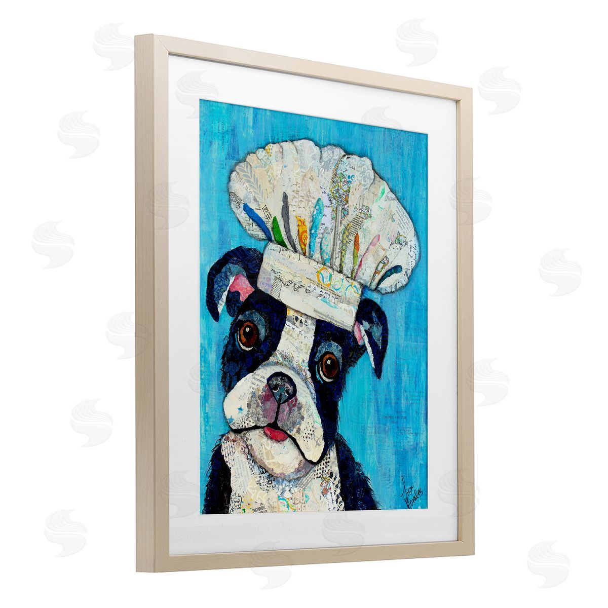 Lisa Morales Mix A Lot Chef Dog Canvas Wall Art Print