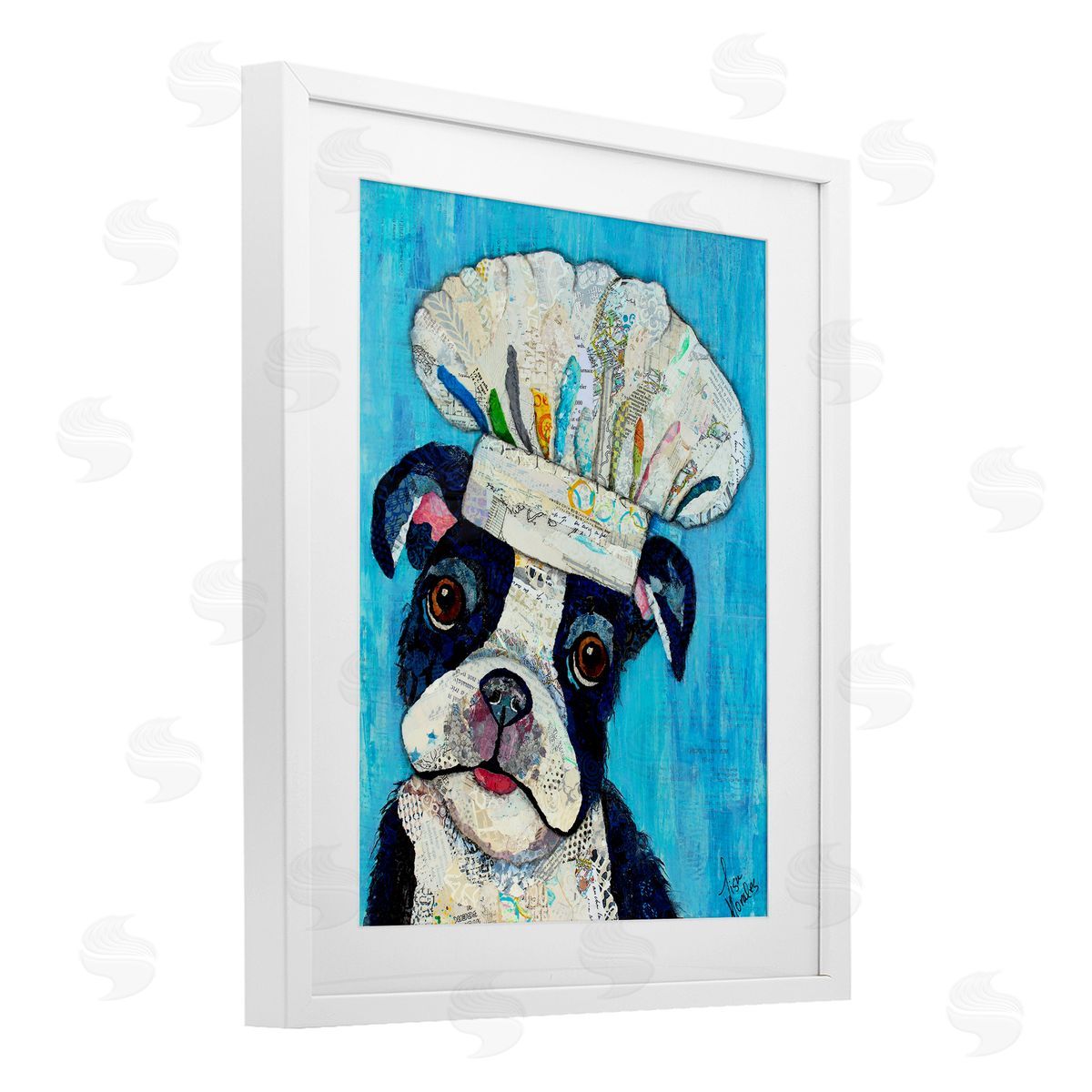 Lisa Morales Mix A Lot Chef Dog Canvas Wall Art Print