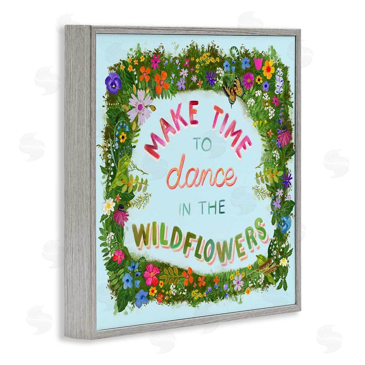 Glad You're Here Co. Make Time To Dance Wildflowers Canvas Wall Art Print