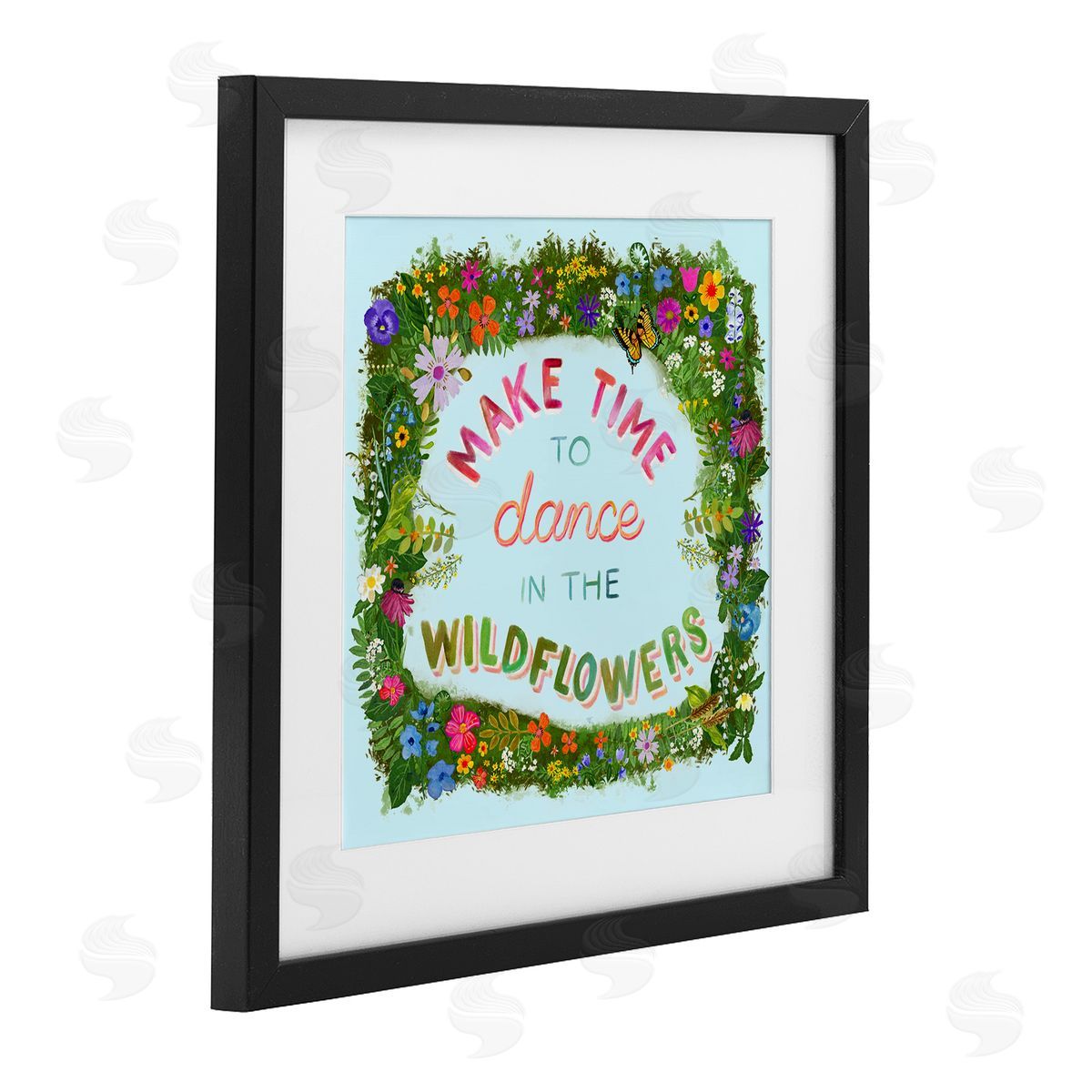 Glad You're Here Co. Make Time To Dance Wildflowers Canvas Wall Art Print