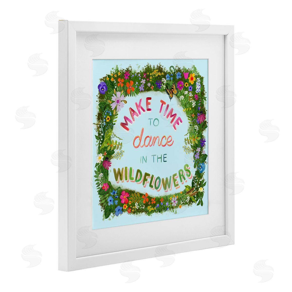 Glad You're Here Co. Make Time To Dance Wildflowers Canvas Wall Art Print