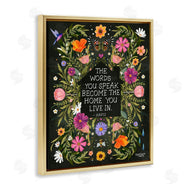 Glad You're Here Co. | Words You Speak Floral Quote