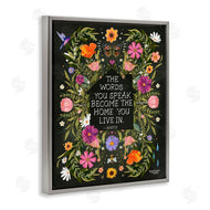 Glad You're Here Co. | Words You Speak Floral Quote