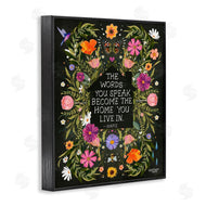 Glad You're Here Co. | Words You Speak Floral Quote
