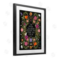 Glad You're Here Co. | Words You Speak Floral Quote
