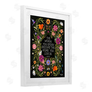 Glad You're Here Co. | Words You Speak Floral Quote
