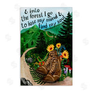Glad You're Here Co. | Into The Forest I Go Quote