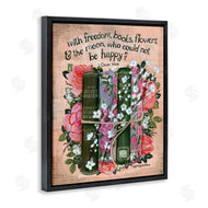 Glad You're Here Co. | Bookish Quote with Florals