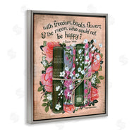Glad You're Here Co. | Bookish Quote with Florals